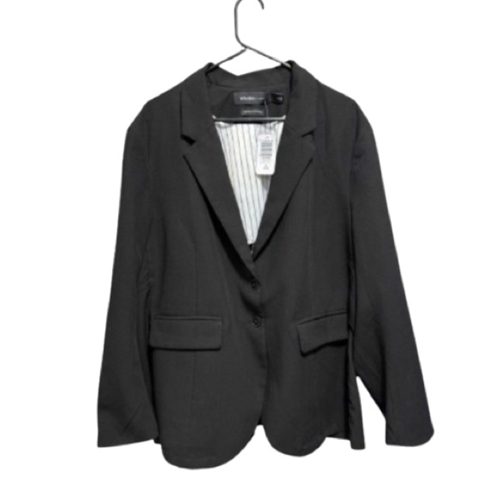 NWT Torrid relaxed fit blazer deep black size 2X